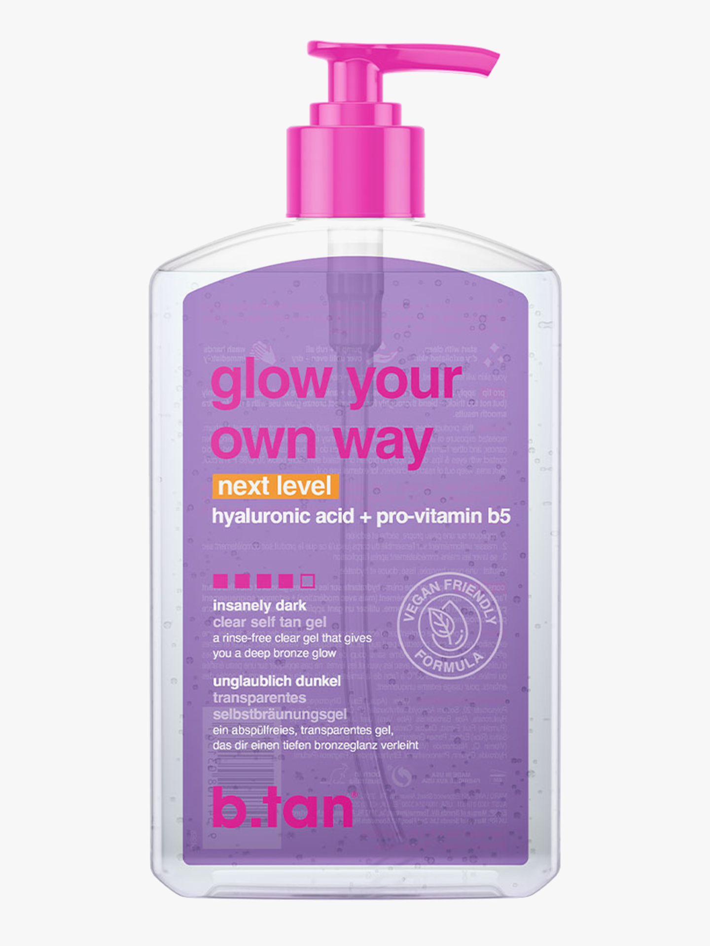Glow Your Own Way Clear Self Tan Gel Next Level 473 ml