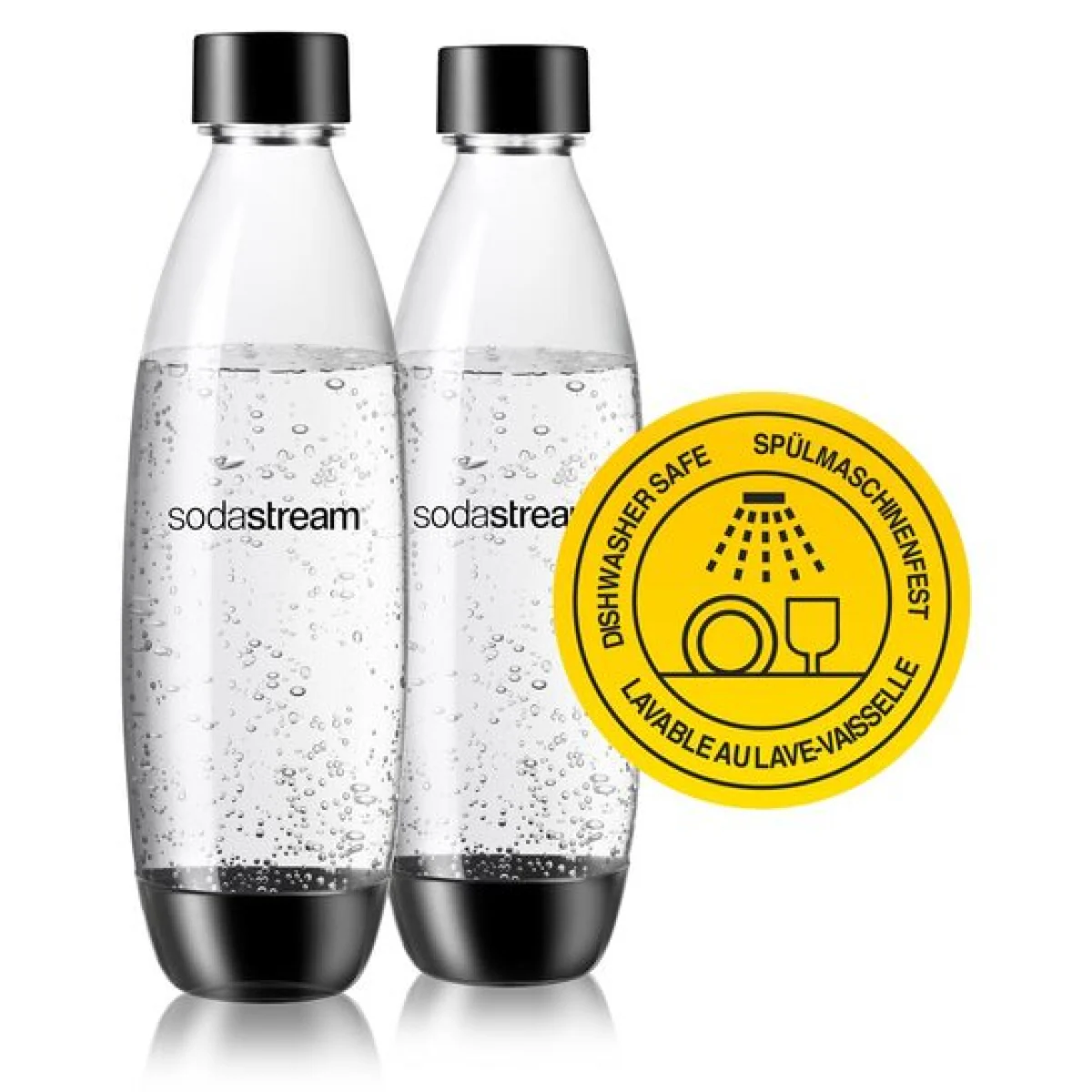SodaStream Twinpack DUO Fuse 1 L Flasche black