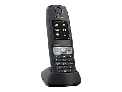 Gigaset E630HX - Ekstra trådløst håndsæt med opkalds-ID - DECT\GAP - SIP, RTP - sort
