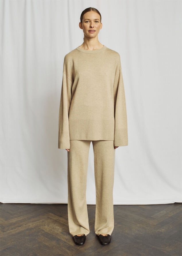 Bruun & Stengade BS Scarlett Pants - Merino Wool Blend Sand