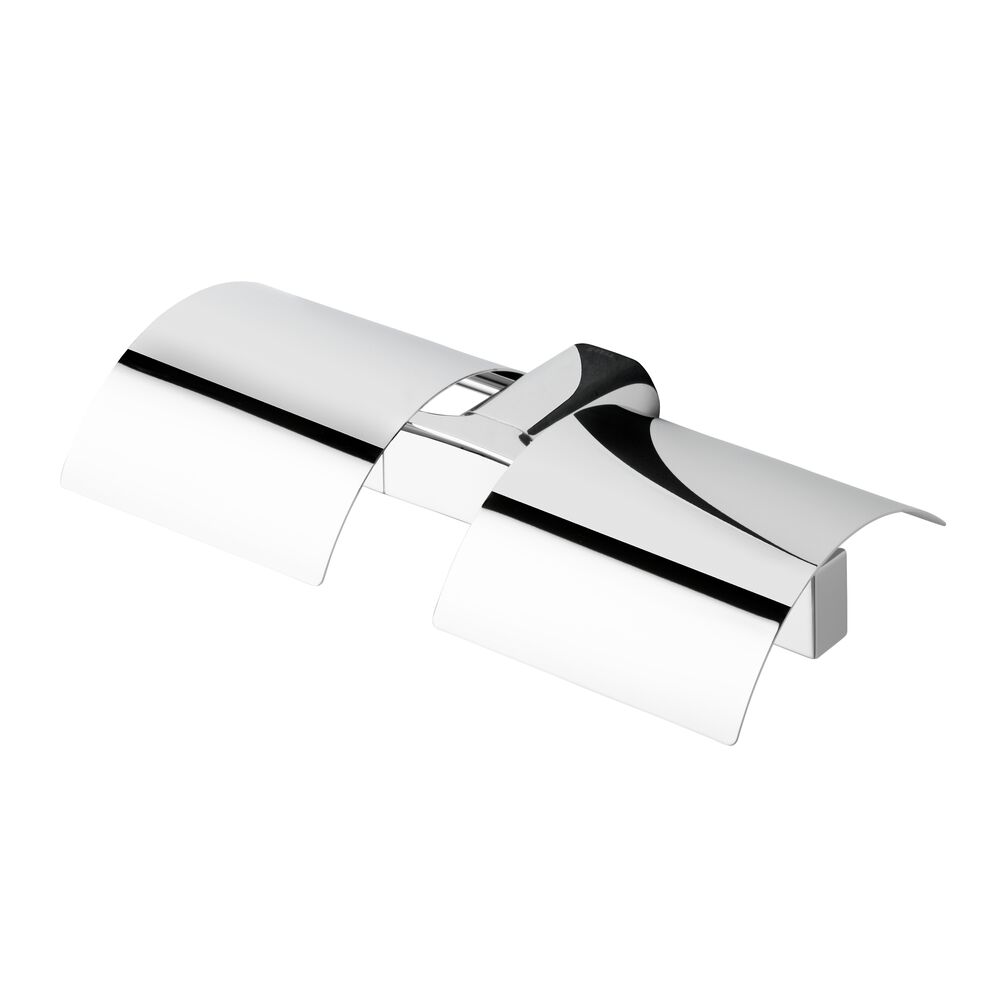 Geesa Wynk toiletrolhouder met klep dubbel chroom