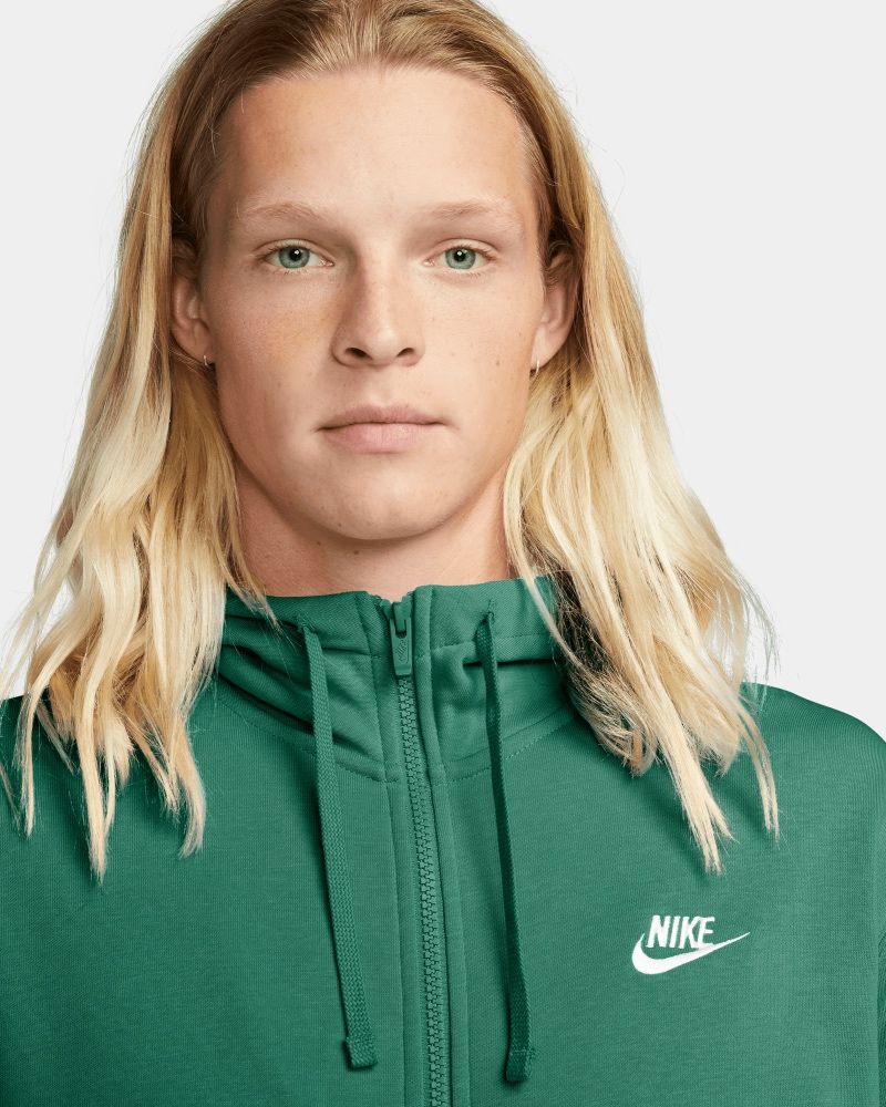 Sweat à capuche Nike Sportswear Club Fleece Vert pour homme