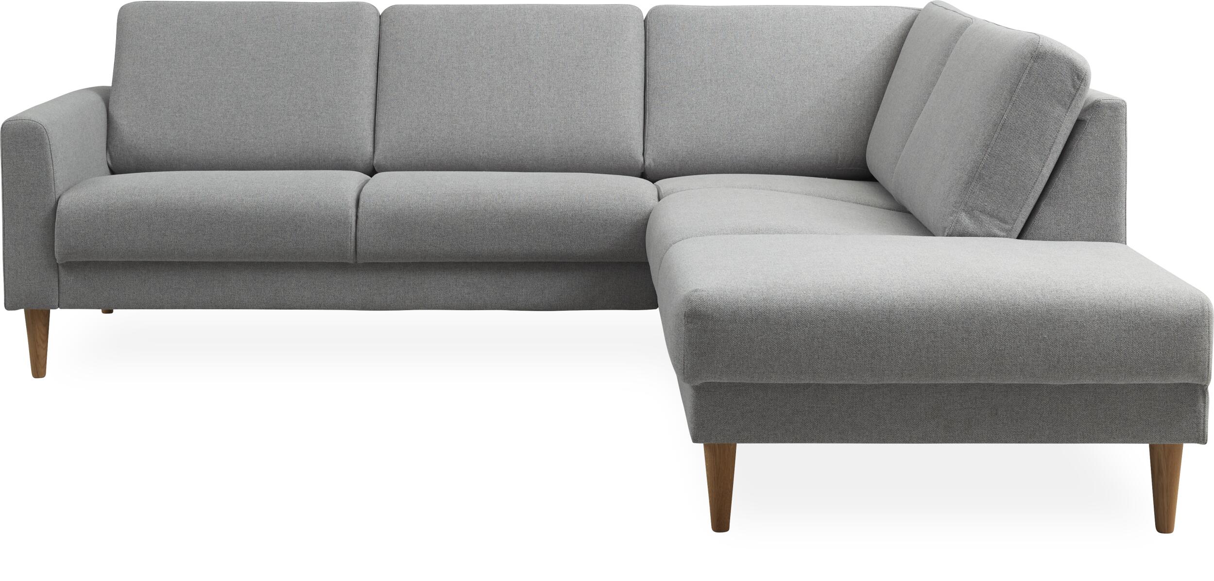 Linea højrevendt hjørnesofa med pufafslutning