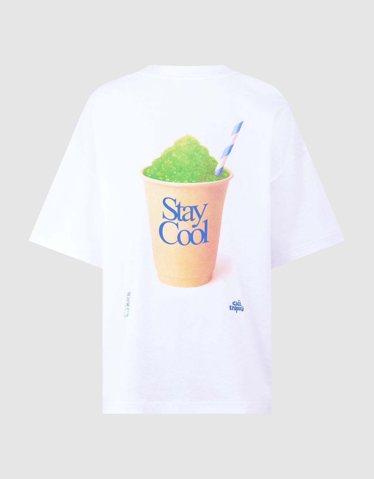 Stay Cool Artwork T-shirt Wit