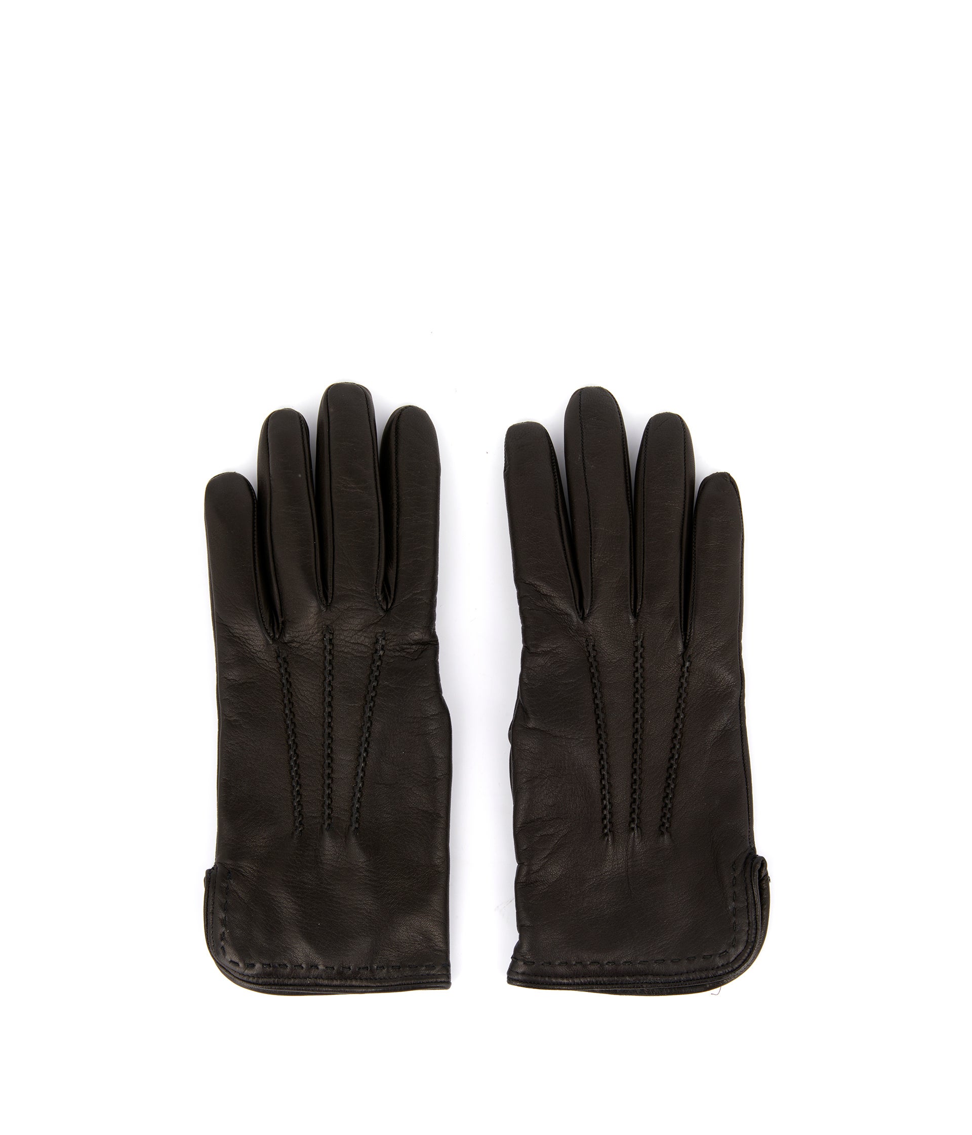 Gants en cuir noirs Robin