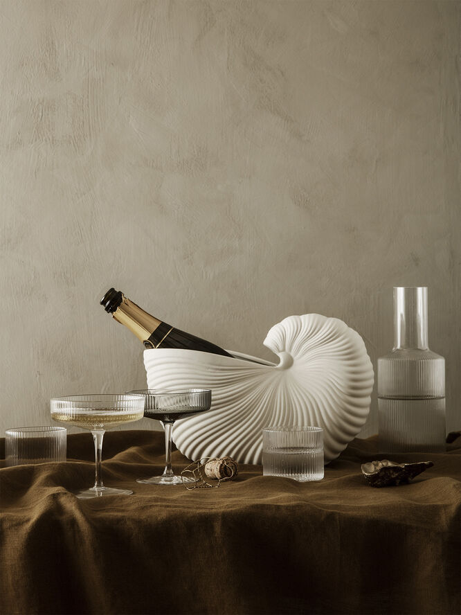 ferm LIVING Ripple Verrines - Set of 4 - Clear Clear