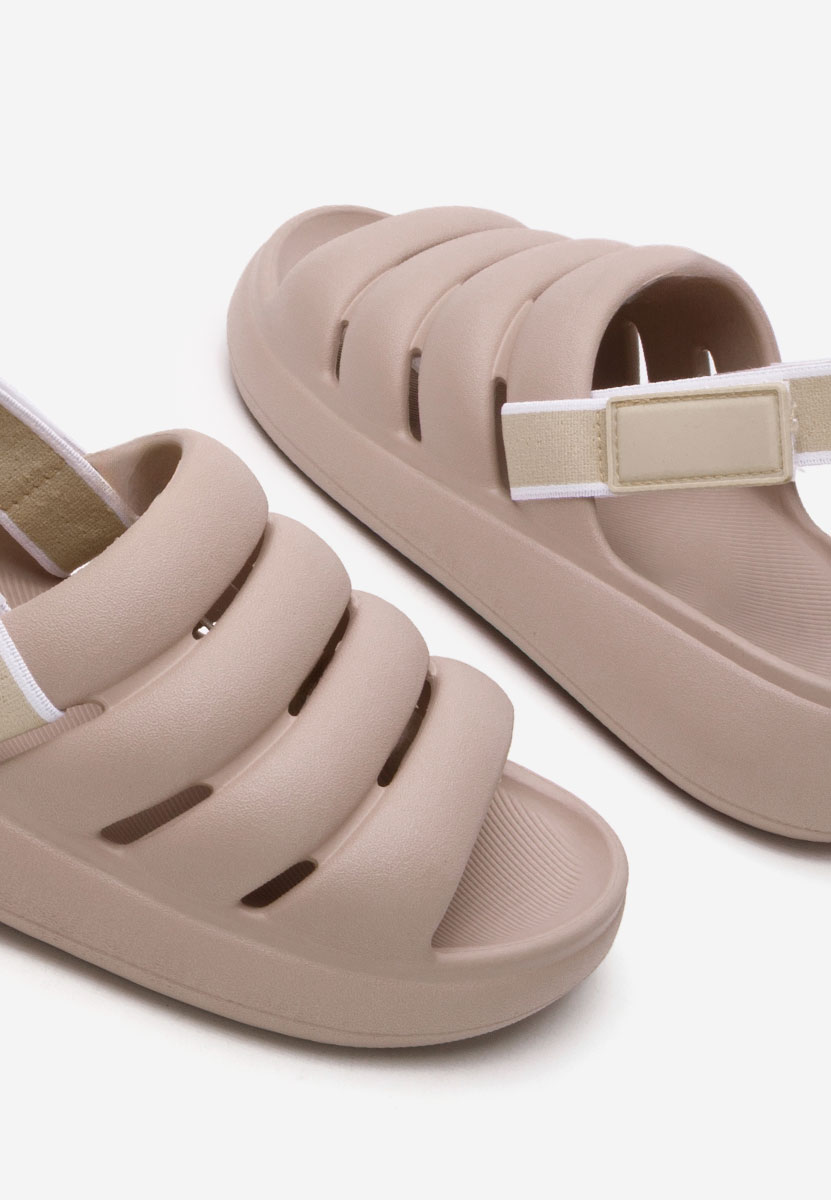 Sandales femme sans talon roses Angelyne