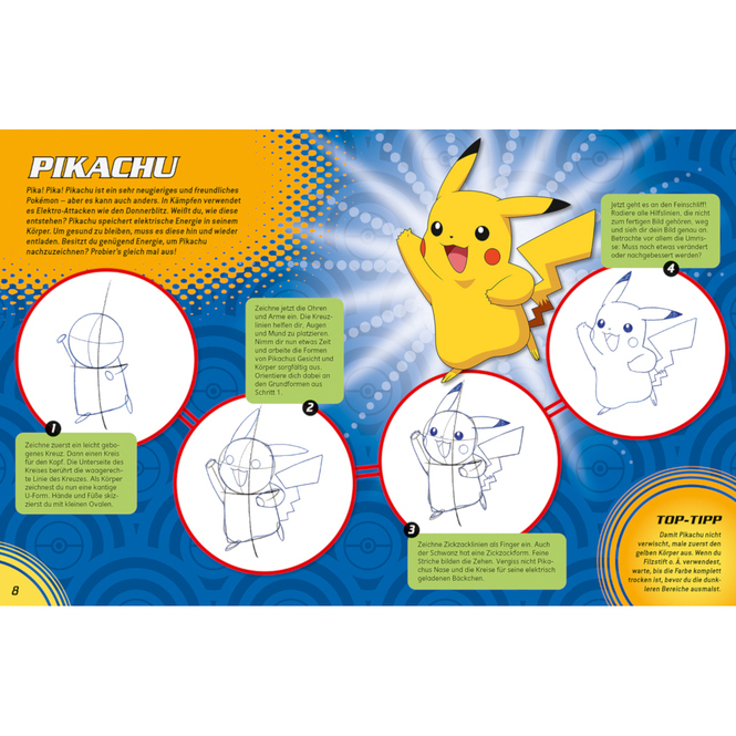 Zeichne Pokémon Schritt für Schritt