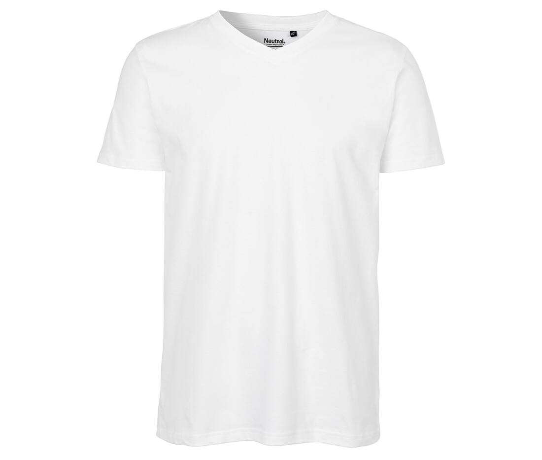 NEUTRAL O61005 - T-shirt Homme Col V en Coton Bio Léger