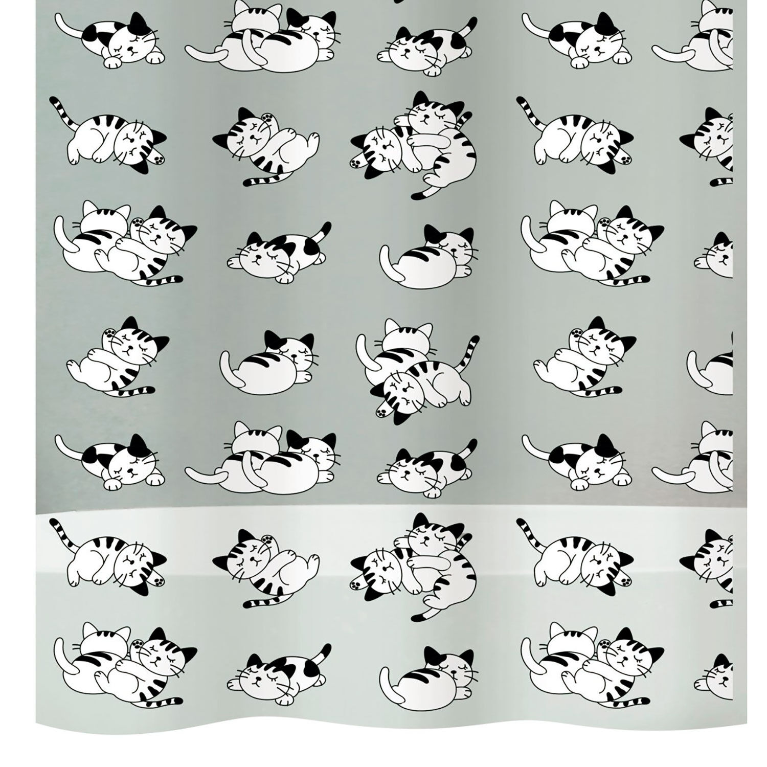 diaqua Duschvorhang Cat PEVA im Katzen-Design