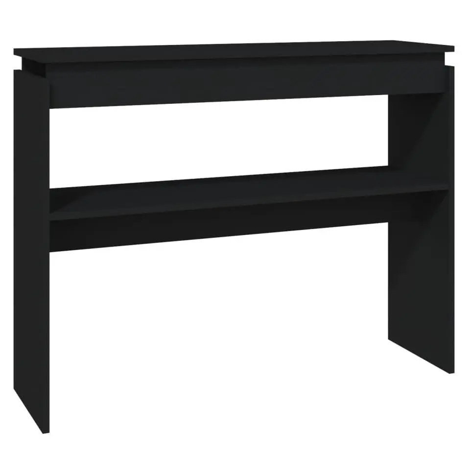 vidaXL - Bijzettafel - Zwart - Bewerkt hout