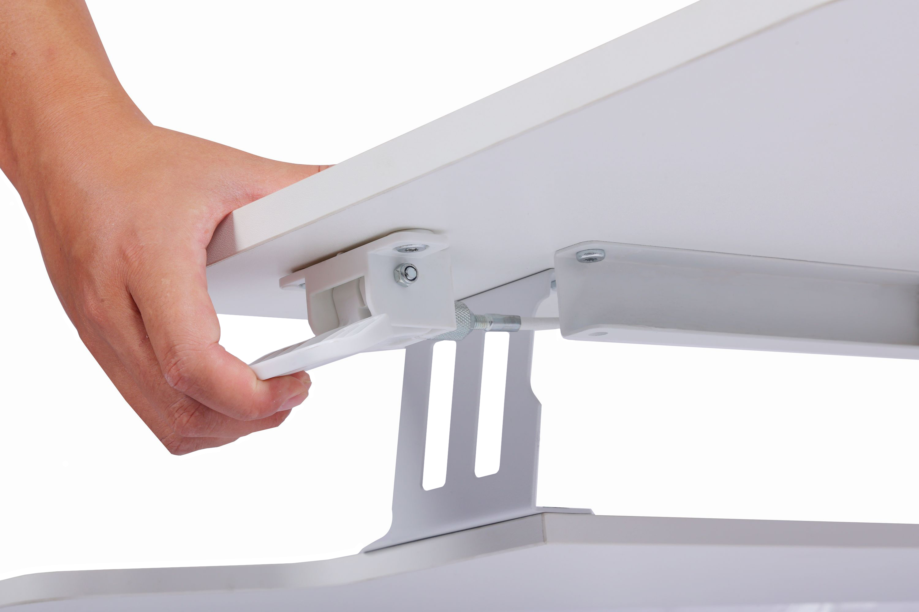 Stehtisch Monitorständer 91.5 x 40 cm weiss