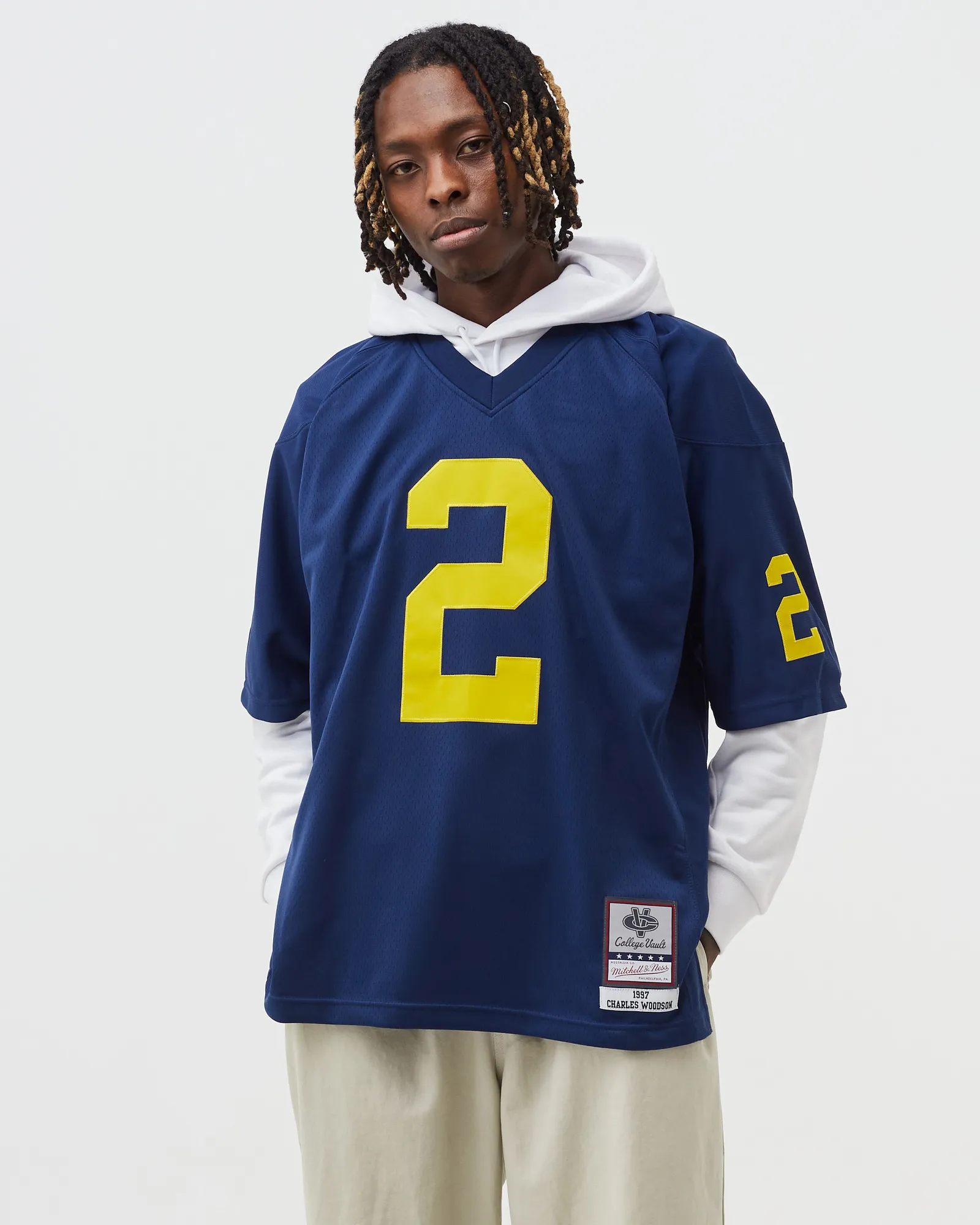 Mitchell & Ness NFL DARK JERSEY UNIVERSITY MICHIGAN 1997 CHARLES WOODSON #2