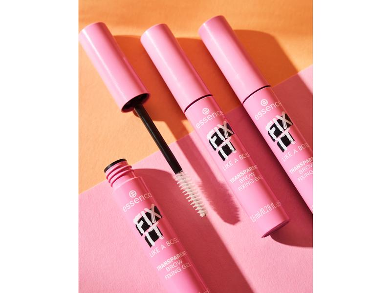 essence Augenbrauen-Gel Brow Fixing Transparent Pflegendes und beruhigendes Gel zum Fixieren der Augenbrauen