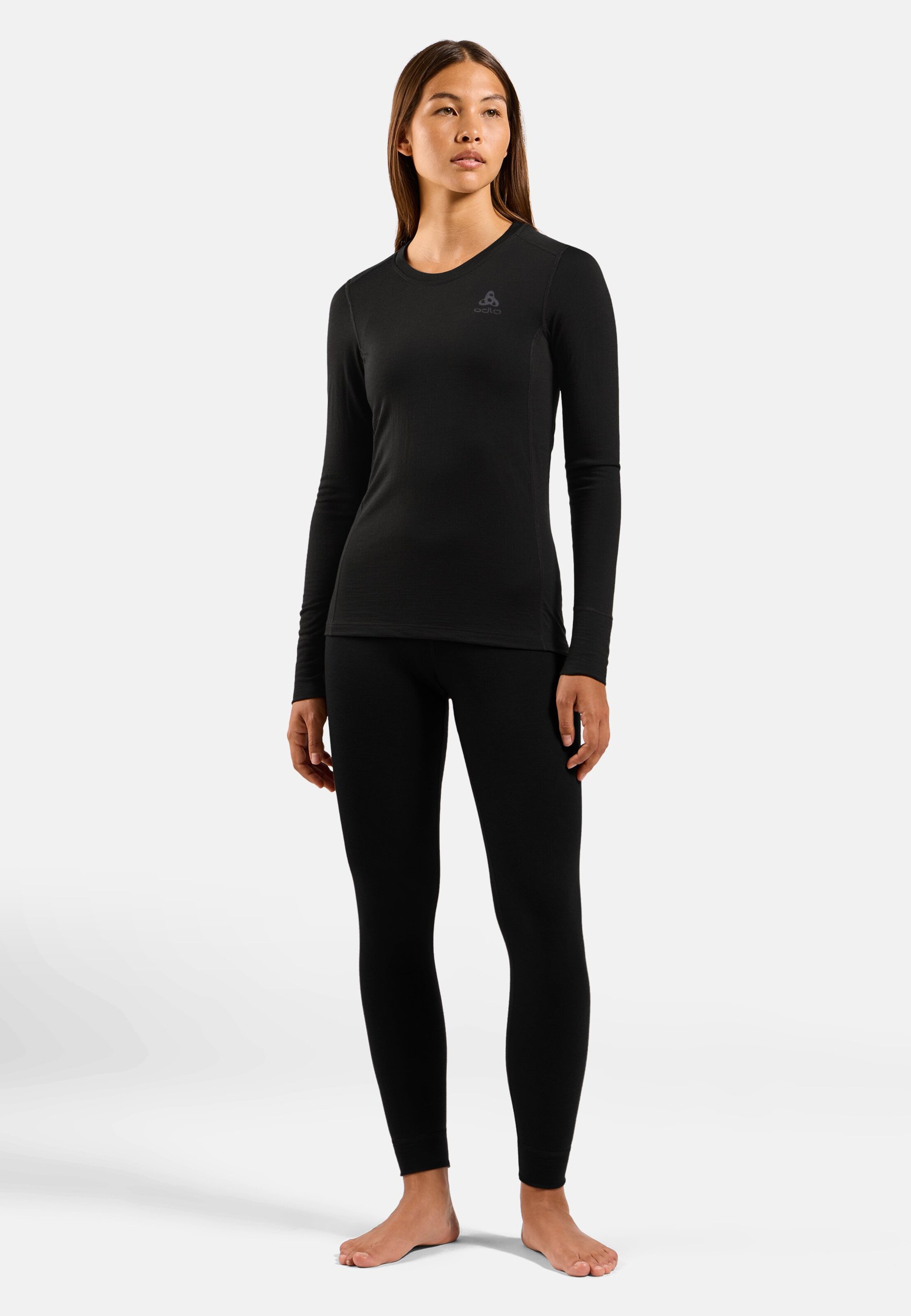 Natural Merino 160 Base Layer Tights in black