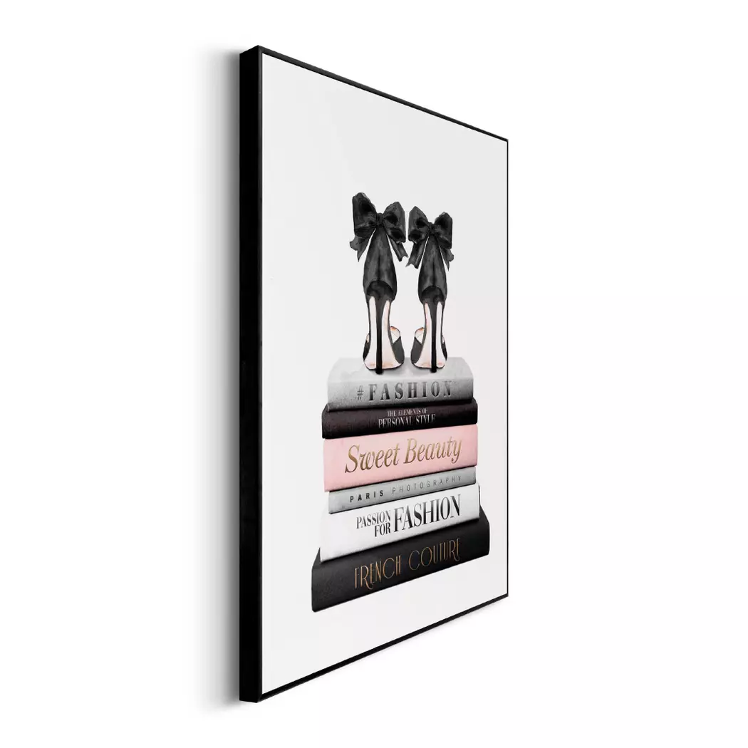 Wandbild 30 x 40 cm Fashion Books