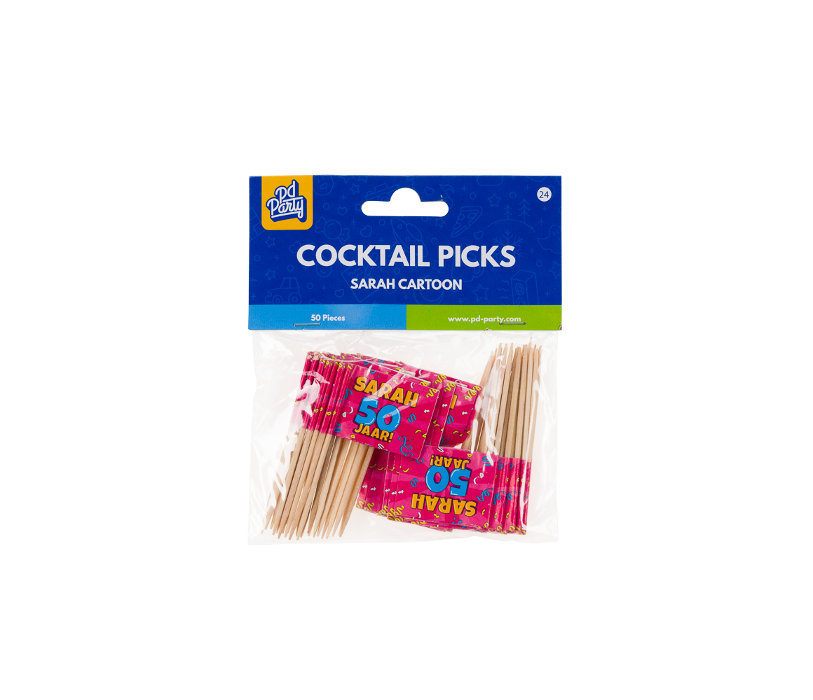 Sarah Cocktailprikkers 50st