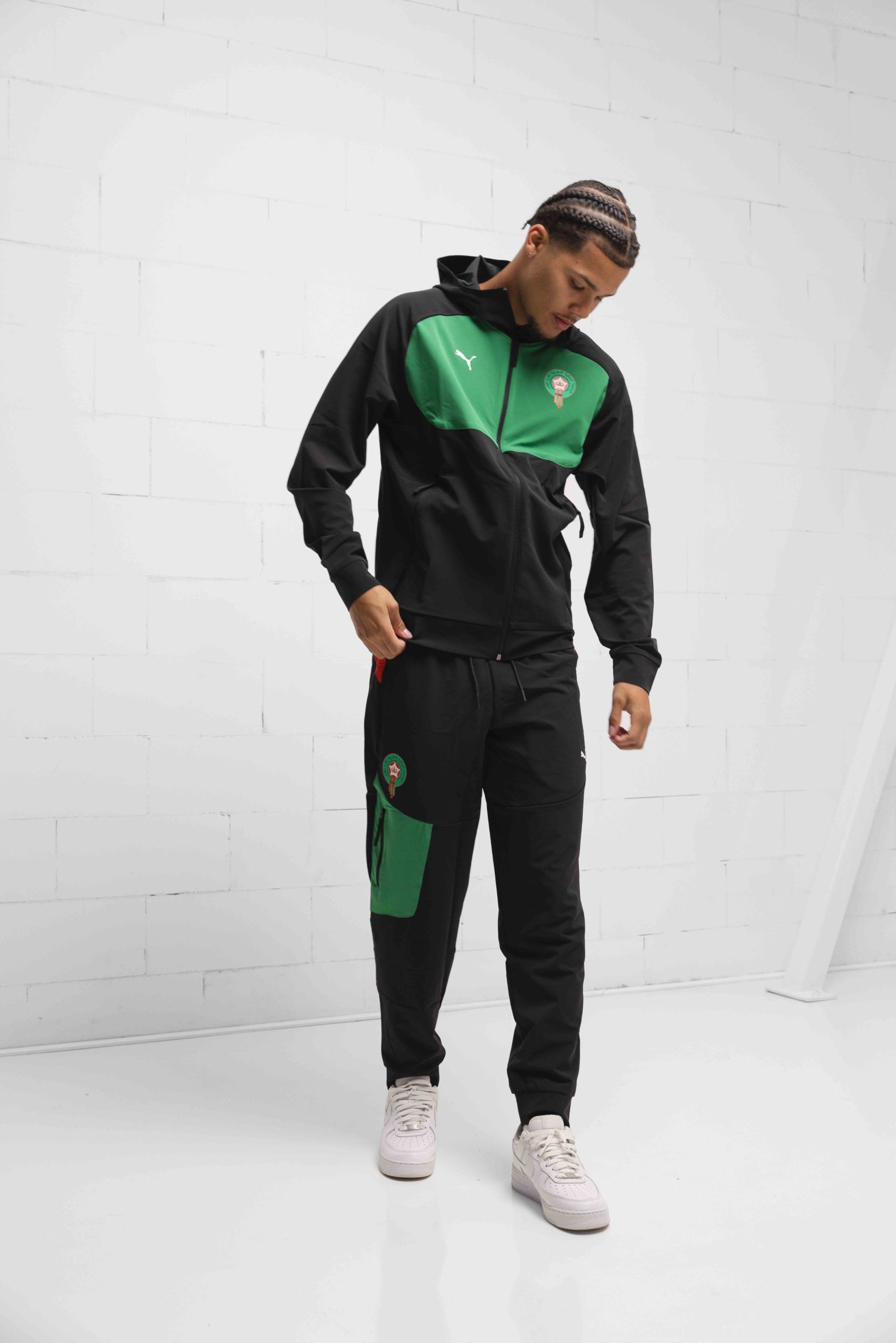 Marokko Tech Woven Trainingspak Senior Zwart