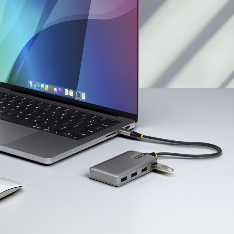 StarTech.com Hub USB-C à 4 Ports - 4x USB-A, 5Gbps - Alimenté par Bus - Hub USB 3.0 avec Câble de 30 cm - Mini Hub USB Type-C - Hub USB de Bureau, USB C vers USB A