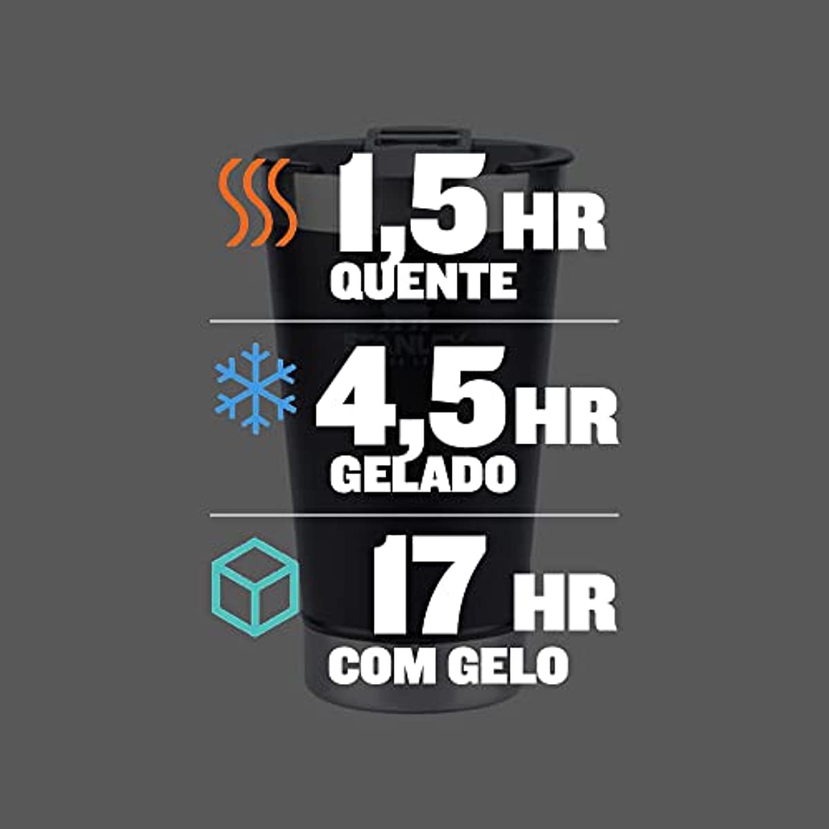 Copo t&eacute;rmico de cerveja com tampa Stanley|473ml