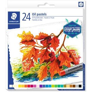 Pastels a l'huile staedtler 2420 design journey assortis  - lot de 12 etuis carton de   24 un