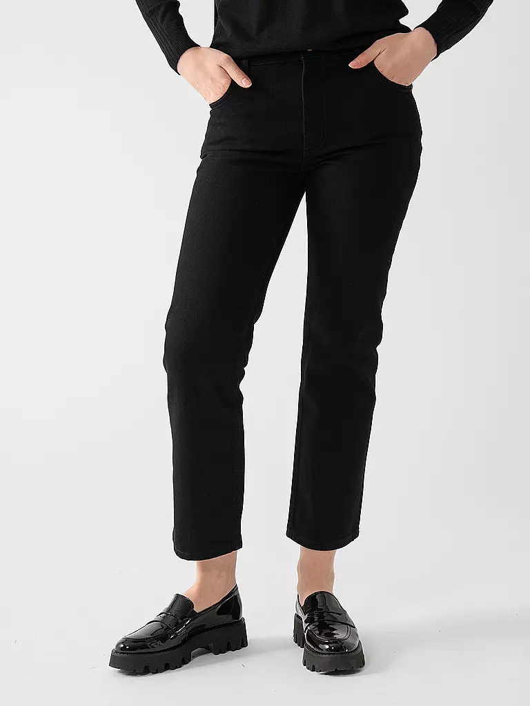 TORY BURCH Jeans Flared Fit 7/8 schwarz