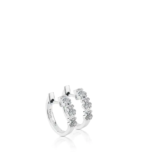Pingentes em ouro branco com diamantes TOUS Bear.