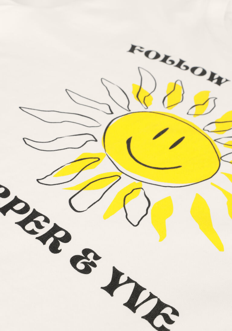 HARPER & YVE witte harper & yve t-shirt smiley-ss