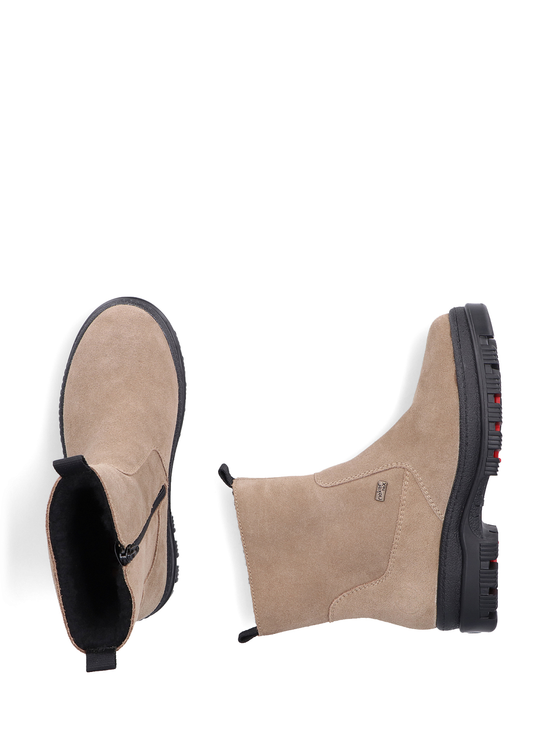 Rieker Leather Tex Varmfôret med brodder