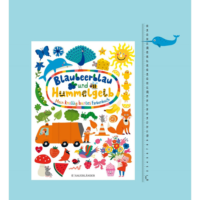 Blaubeerblau und Hummelgelb - Mein knallig buntes Farbenbuch