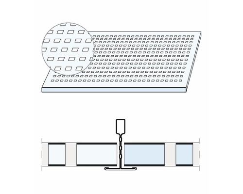 Knauf gipsplaat cassette plafond Cleneo Plaza Micro 625 x 625 x 12,5 mm Verpakking = 8 stuks