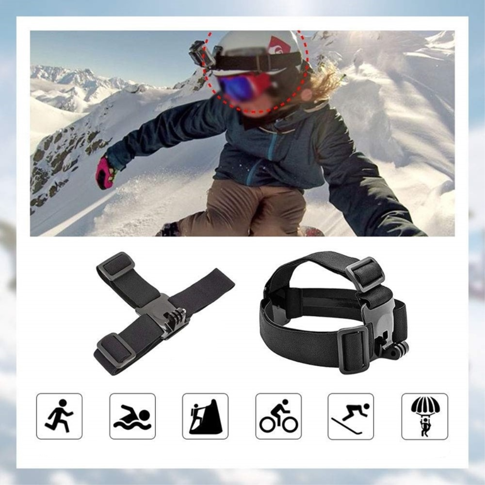 26in1 Kamera Zubehör Kit Bundle Set mit Brustgurt / Stativ / Unterwasser Griff / Saugnapf / Kopfband Halterung für GoPro Hero Kameras