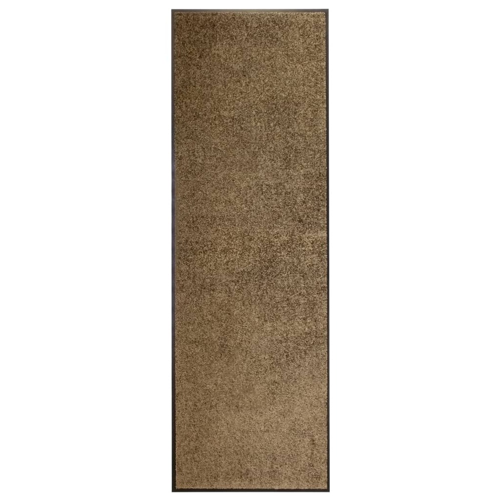 Paillasson lavable marron 60x180 cm