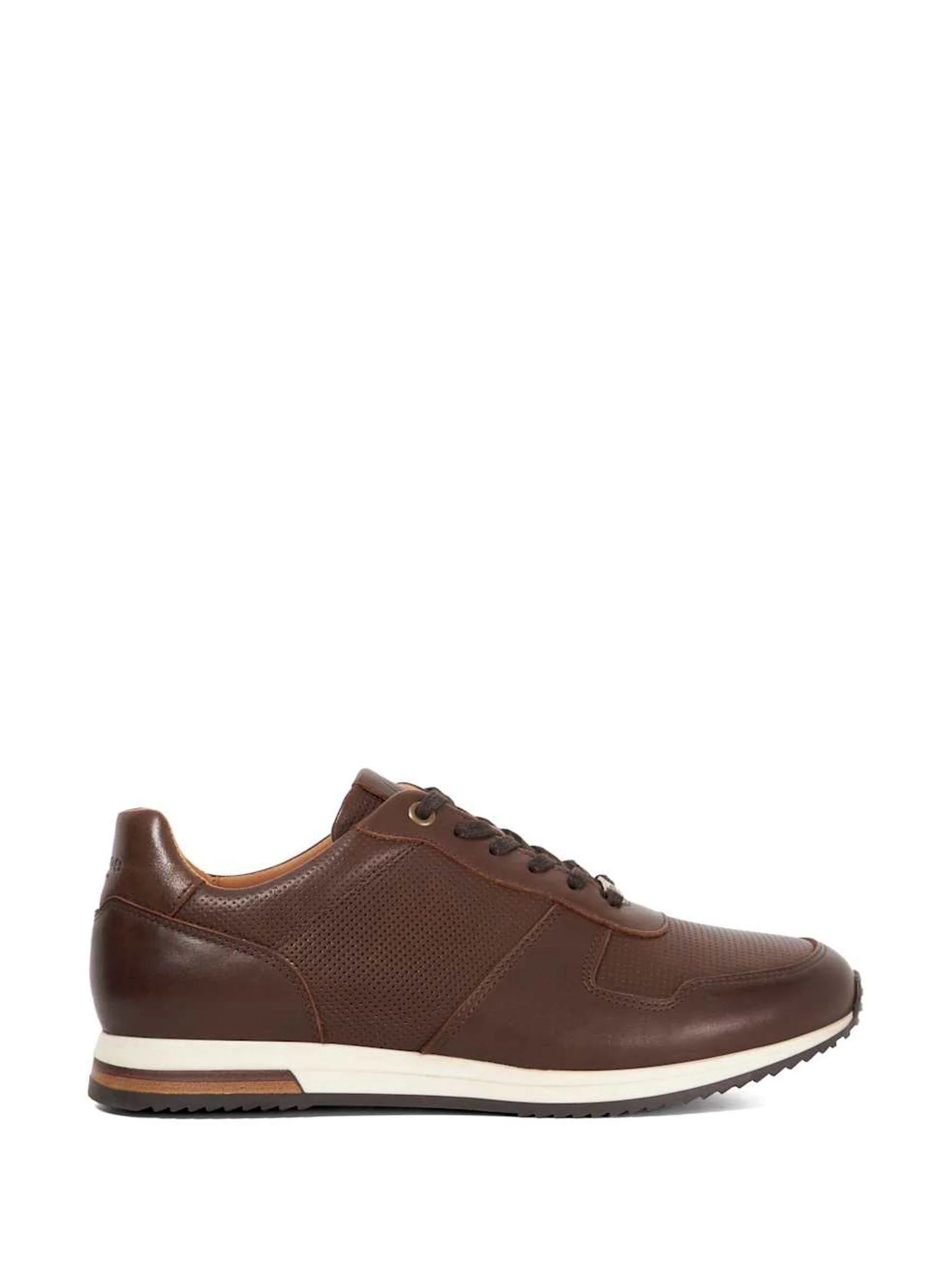 Dune London Trilogy Wide Fit Perforated Runner Shoes