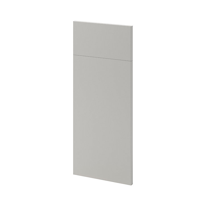 Façade de cuisine 1 porte et 1 tiroir Stevia gris mat l. 30 cm x H. 72 cm GoodHome