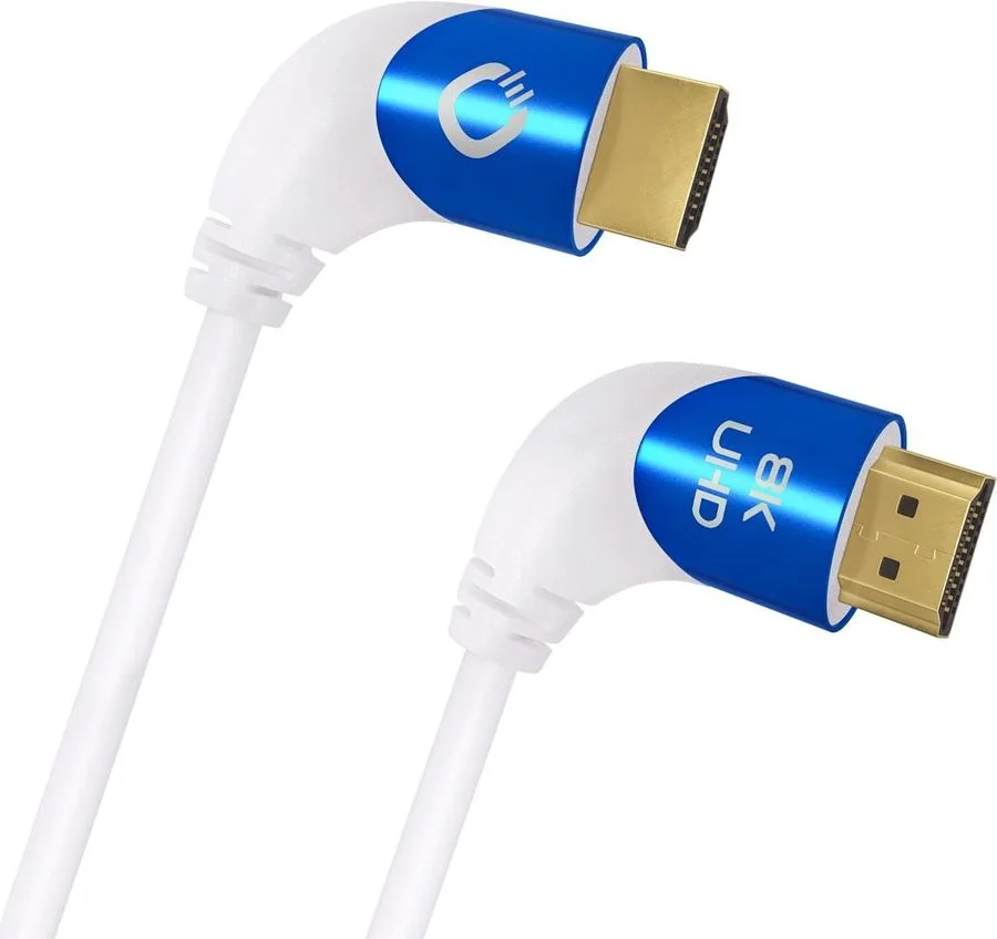 Oehlbach Shape Magic UHD 90 Blanc (1 m) Câbles HDMI