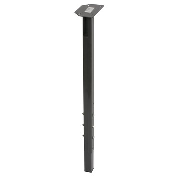 Duraline meubelpoot vierkant metaal antraciet 30x30 mm verstelbare hoogte