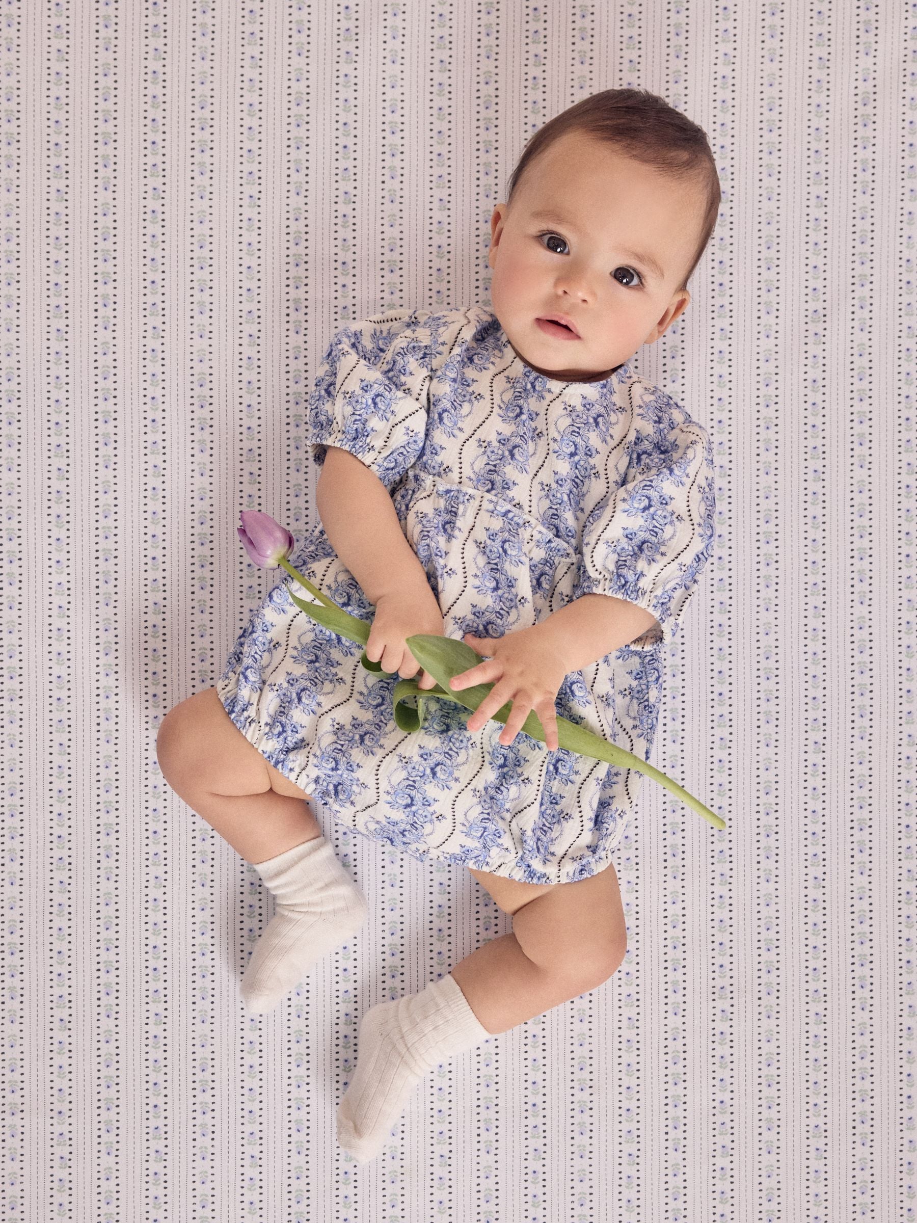 Blauw - Cath Kidston Baby Rompertje