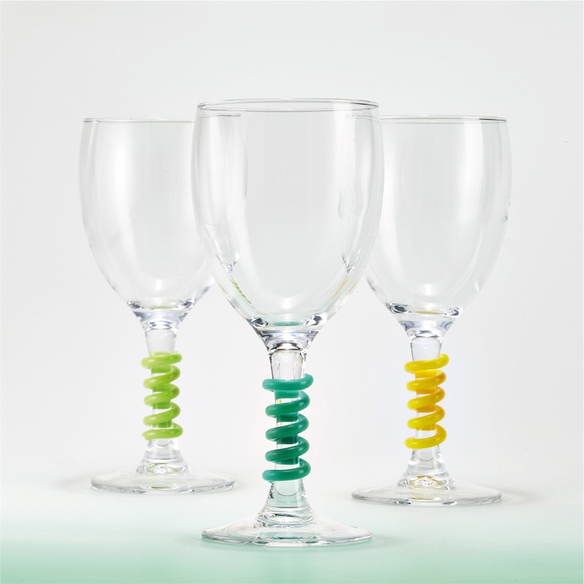 Lot de 6 marque-verres spirale