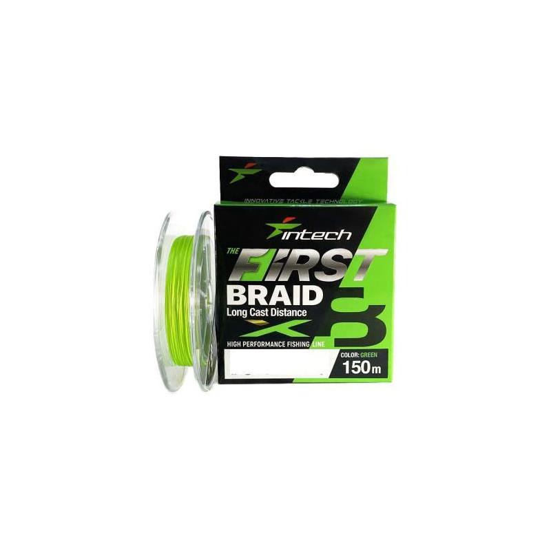 Tresse Intech First Braid X8 - Vert - 100M