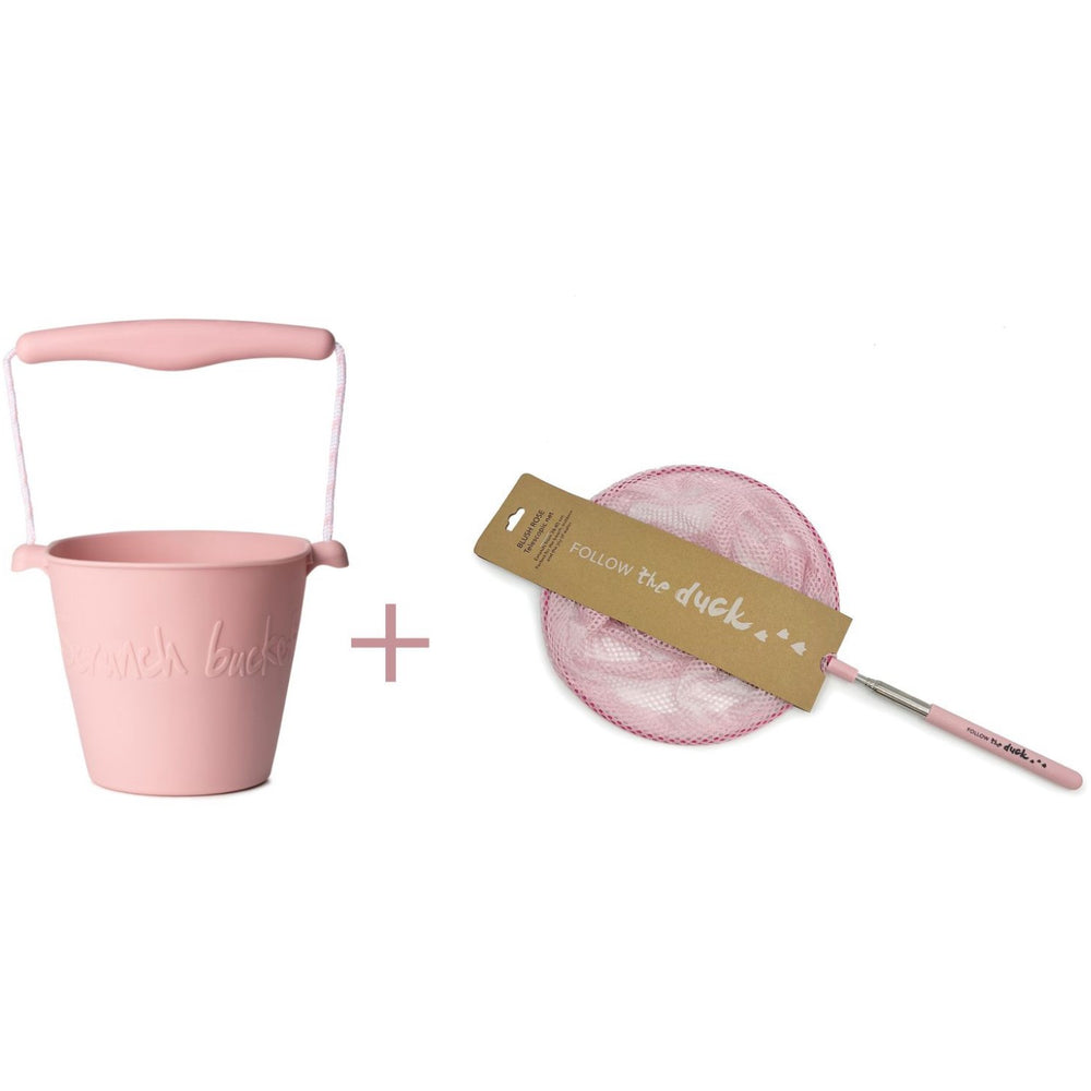 Køb Scrunch & Follow The Duck Dusty Rose Spand Og Fiskenet Bundle