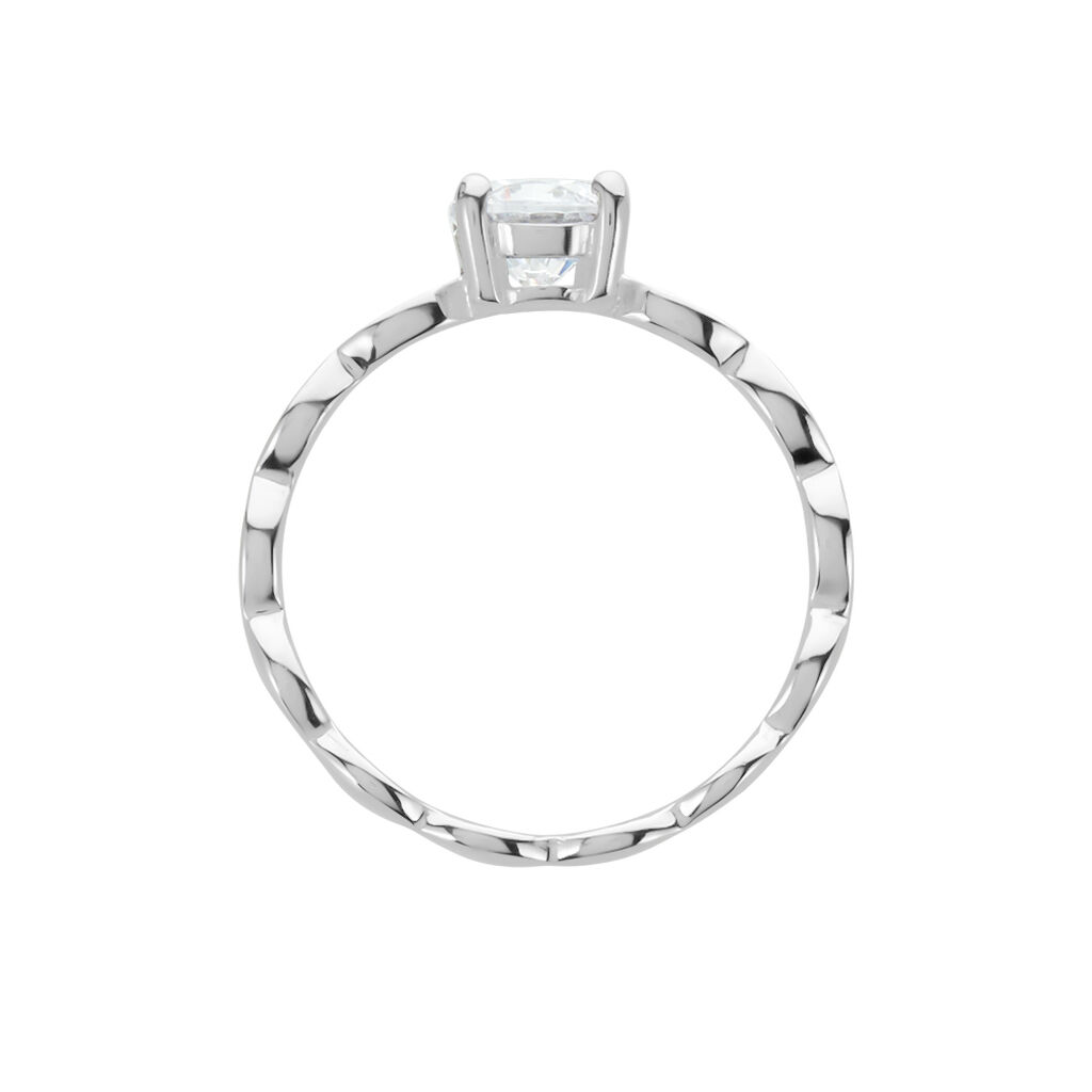 Bague Argent Blanc Kurt Oxyde De Zirconium