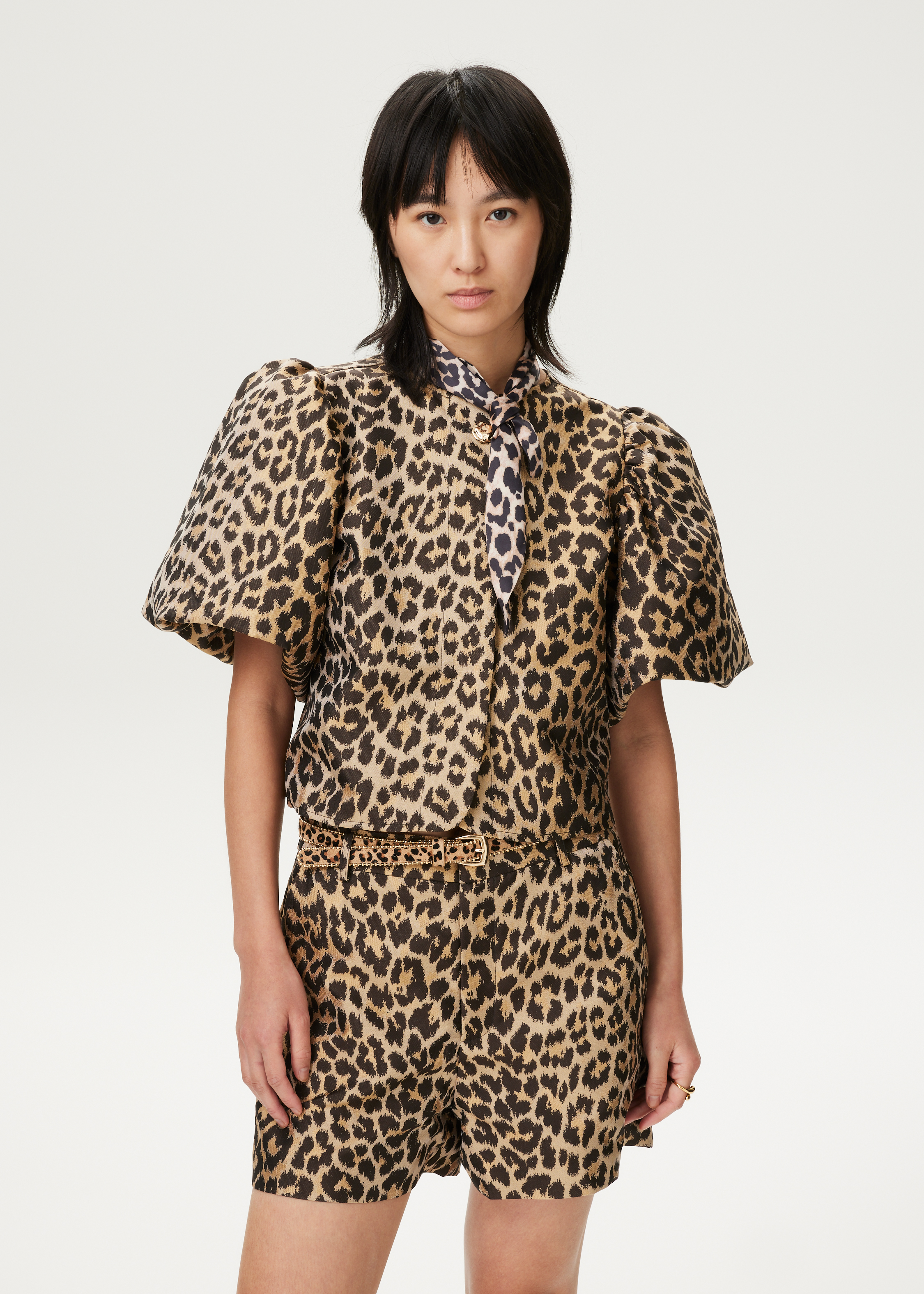 Blouse met panterprint