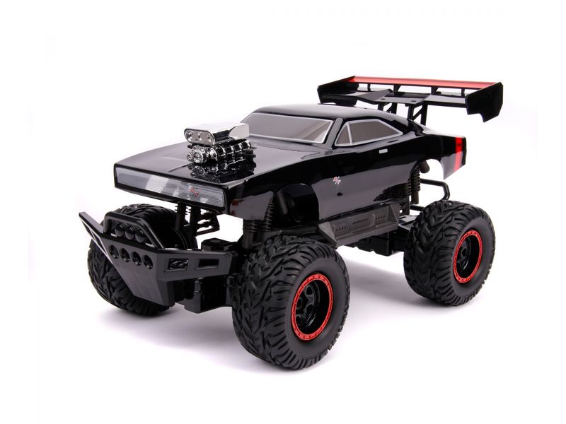 Jada Toys Dodge Charger 1970 4x4 RTR, 1:12 Ferngesteuerter Monster Truck aus Fast & Furious «Dom's Dodge Charger RT»
