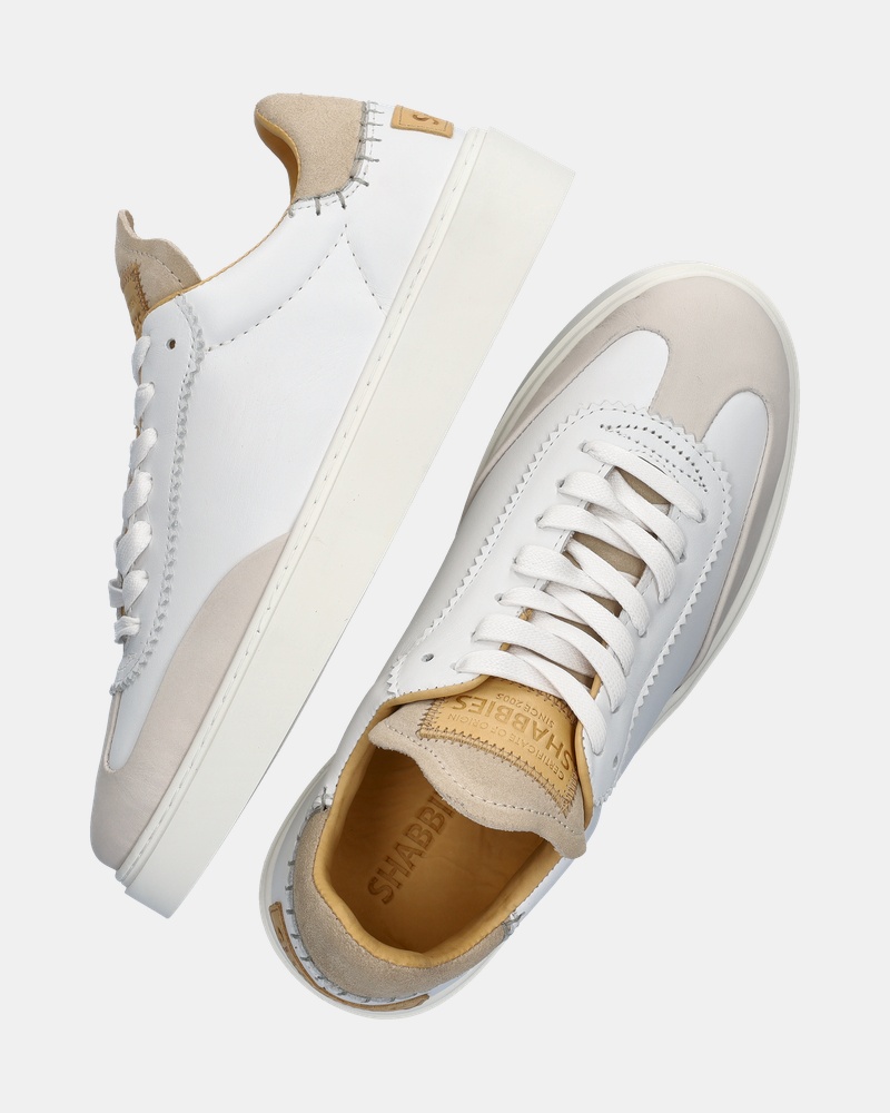 Shabbies Amsterdam Bossa Oxford Hoge sneakers  - beige