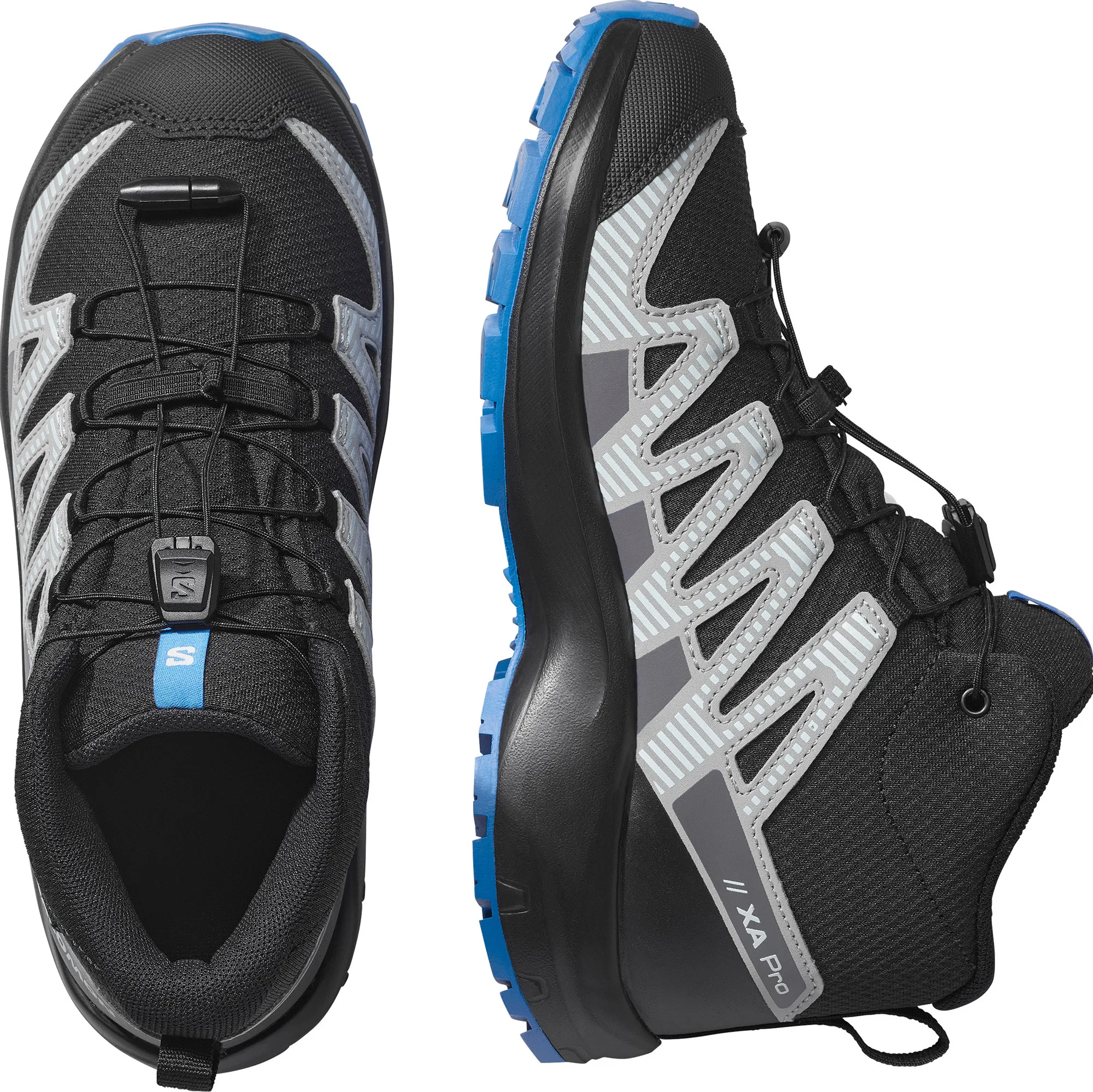 Salomon Xa Pro V8 Mid Waterproof Black/monument/french Blue