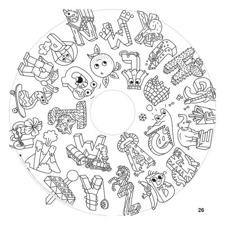 Drawin'Kids Recharge 20 feuilles XXL Drawin'kids x OMY | Blanc