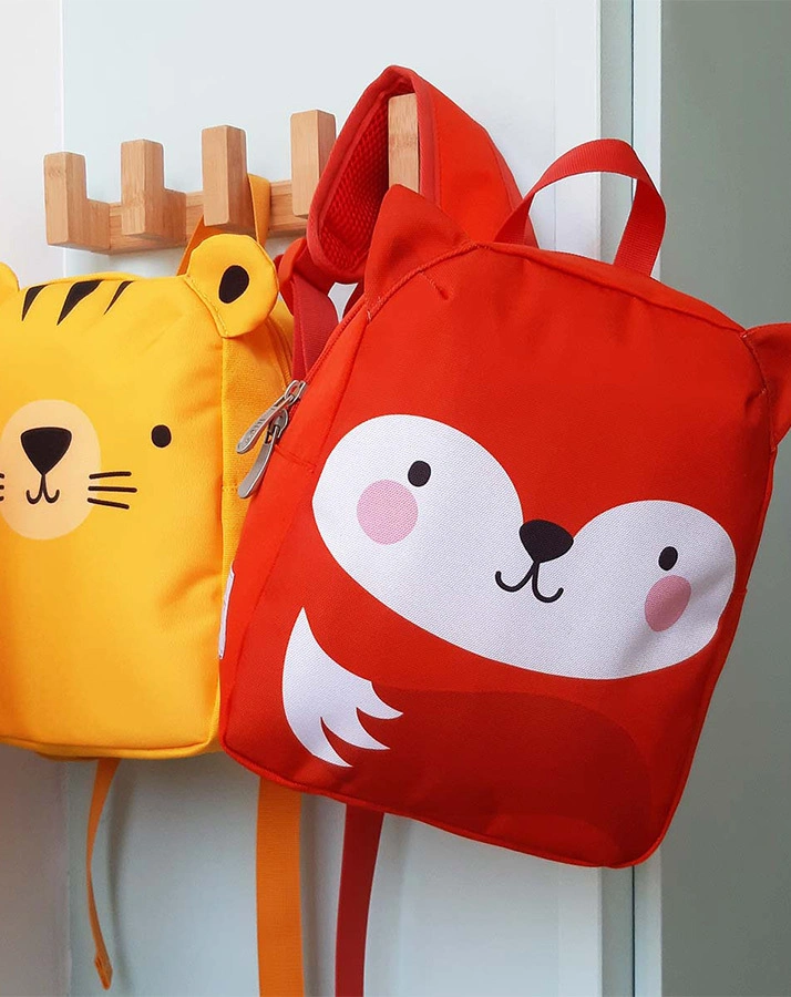 Kinderrucksack LITTLE BACKPACK – FOX (21x27x10) in orange