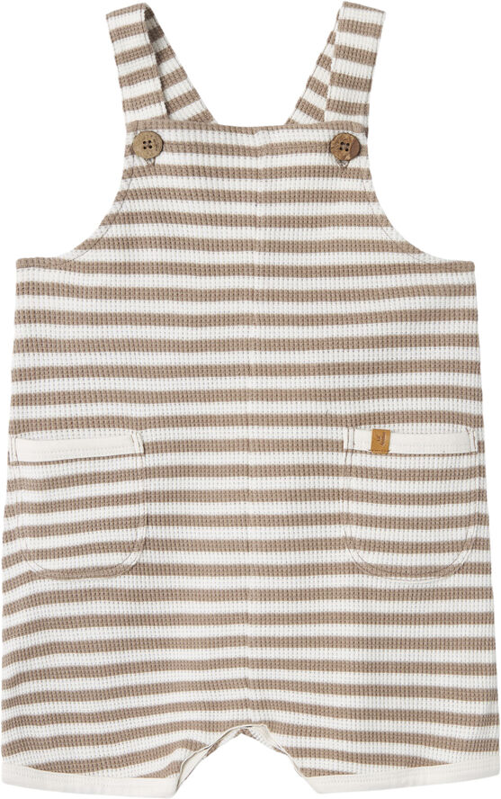 Lil' Atelier NBMJONAS SHORT LOOSE OVERALL LIL Mocha meringue/coconut milk