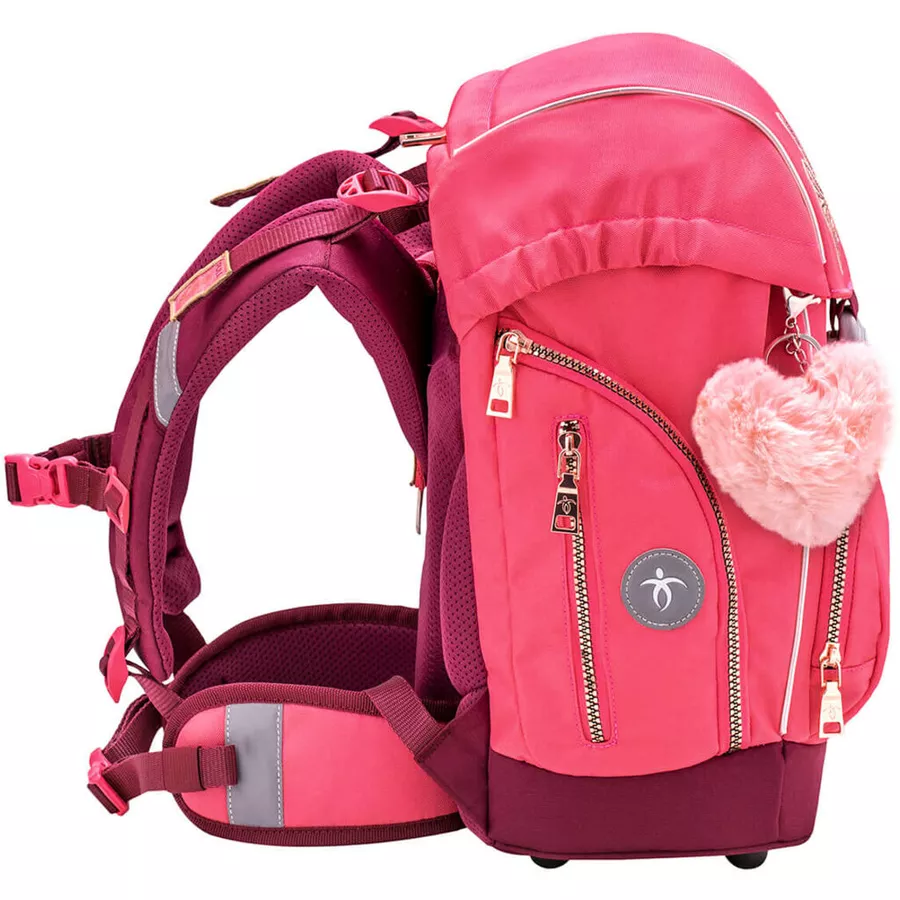 Belmil Schulranzen Premium Comfy Plus Set 5-teilig Coral